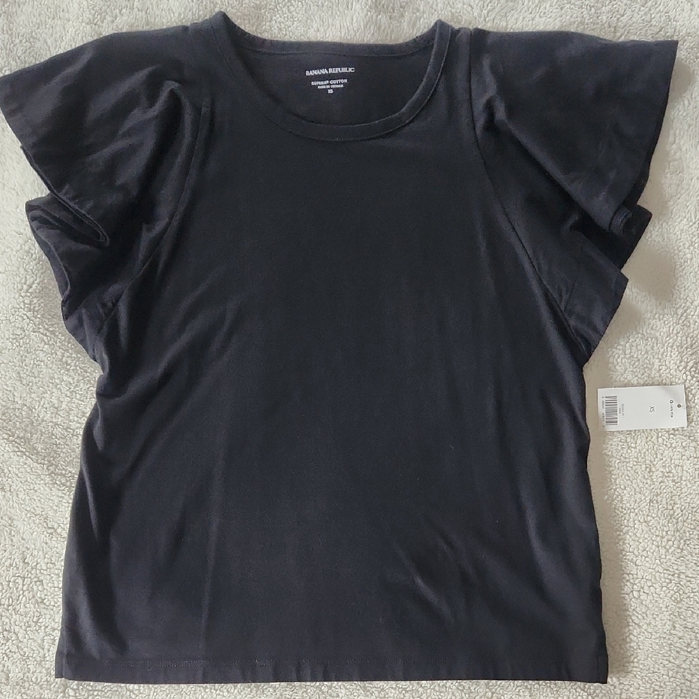 Banana Republic Ruffle Sleeve Top XS
